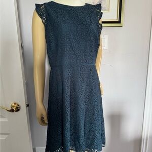 LOFT Green Mini Dress